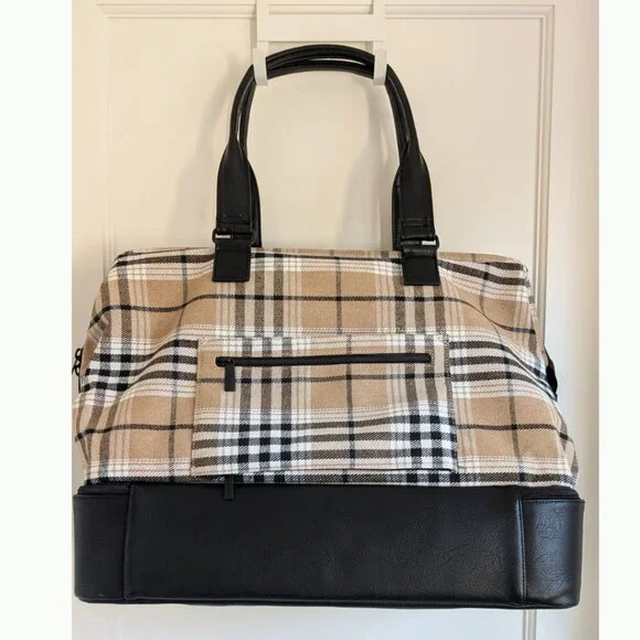 RARE BÉIS The Weekender Bag in Plaid - Limited Edition! Used Once - Like New - Picture 3 of 7